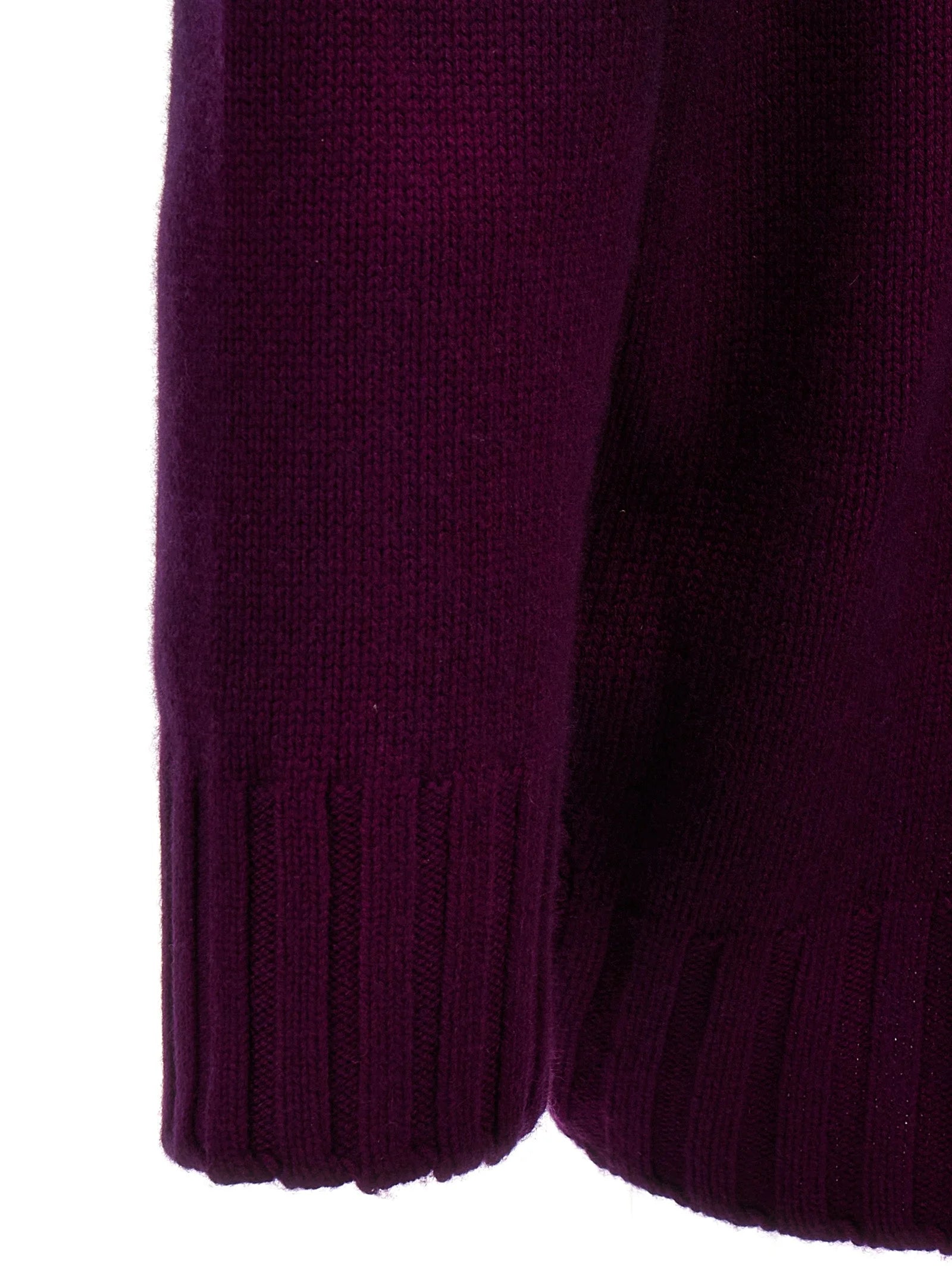The Attico Purple Wool Short Dress - IT40