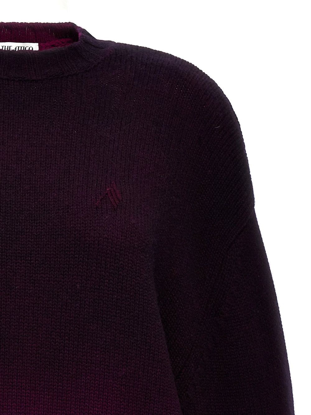 The Attico Purple Wool Short Dress - IT40