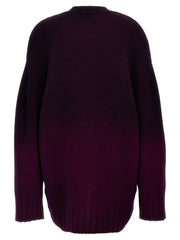 The Attico Purple Wool Short Dress - IT40