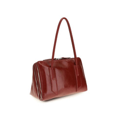 The Attico Red Calf Leather Bos Taurus Shoulder Bag