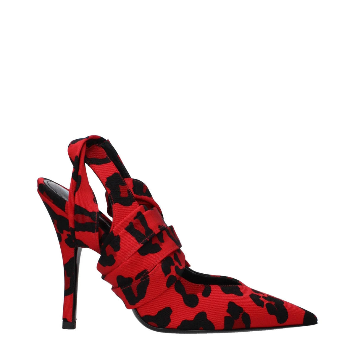 The Attico Red Fabric High Heel Pumps - EU36/US6