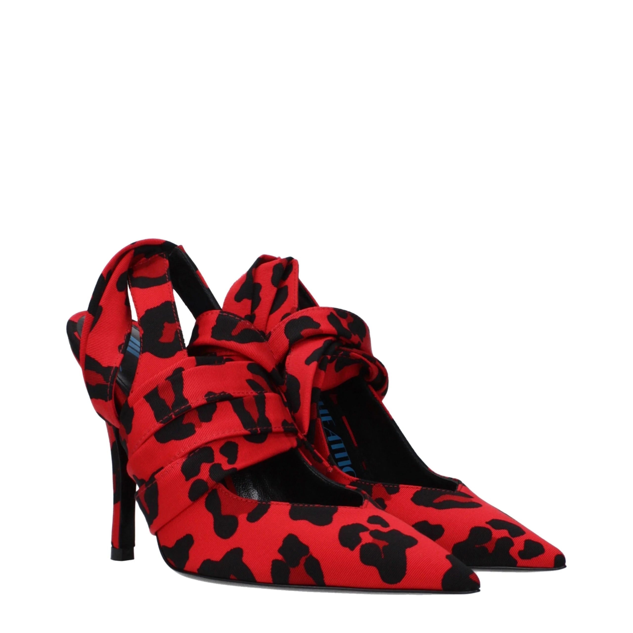 The Attico Red Fabric High Heel Pumps - EU36/US6