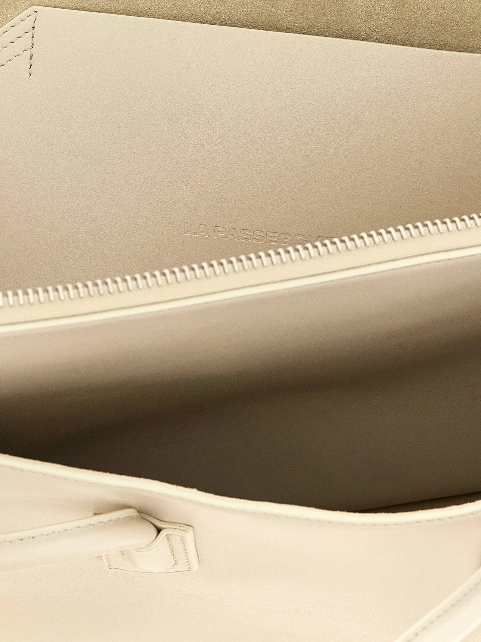 The Attico White Bovine Leather Shoulder Bag