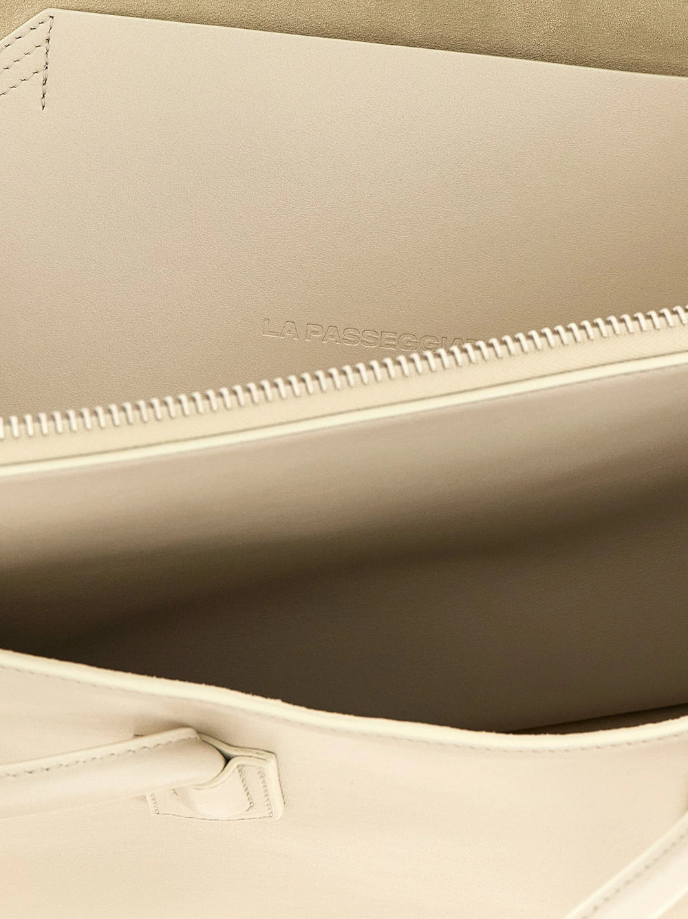 The Attico White Bovine Leather Shoulder Bag
