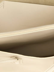 The Attico White Bovine Leather Shoulder Bag