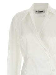 The Attico White Cotton Short Dress