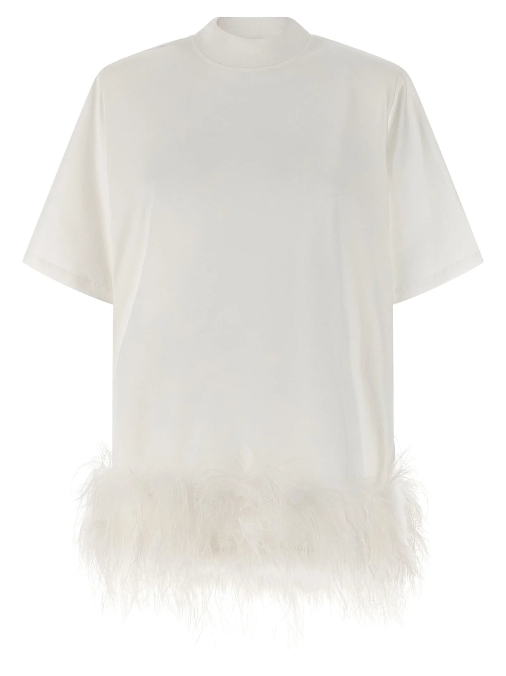 The Attico White Cotton Short Dress - IT42