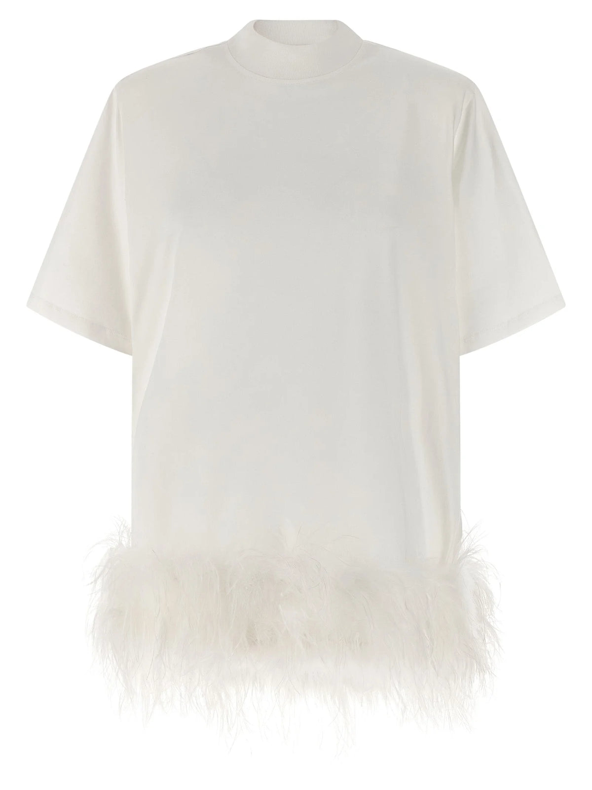 The Attico White Cotton Short Dress - IT42