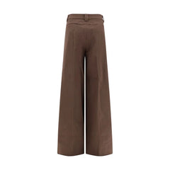 The Latest Brown Cotton Casual Pants - IT38 | S