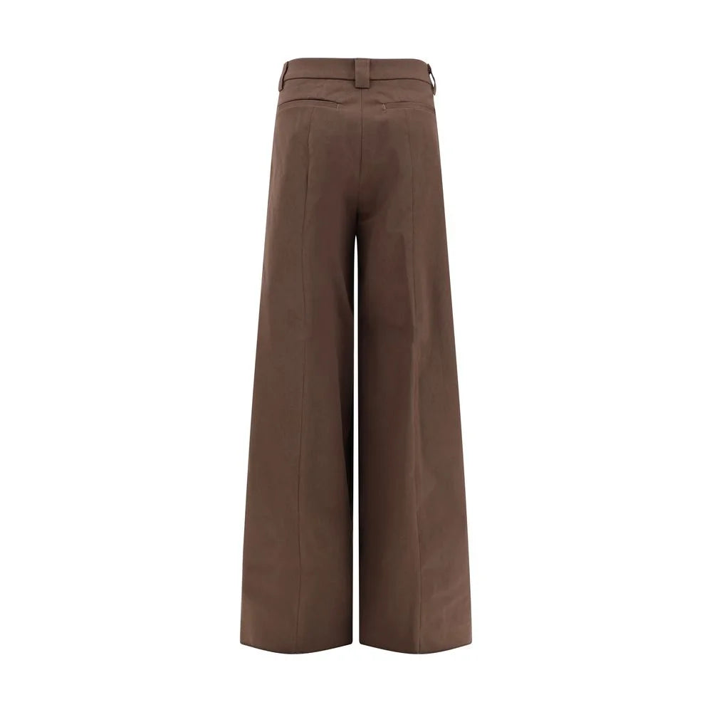 The Latest Brown Cotton Casual Pants - IT38 | S
