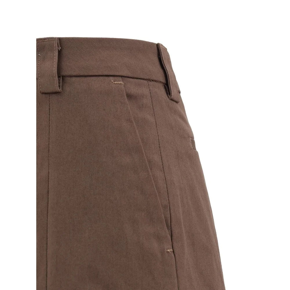 The Latest Brown Cotton Casual Pants - IT38 | S