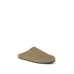 The Row Beige Calf Leather Bos Taurus Mules - EU41/US11