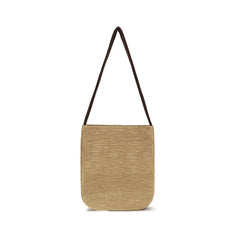 The Row Beige Raffia Shoulder Bag