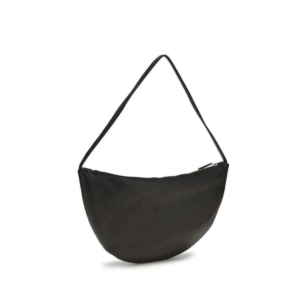 The Row Black Calf Leather Bos Taurus Shoulder Bag