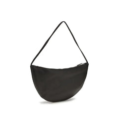 The Row Black Calf Leather Bos Taurus Shoulder Bag