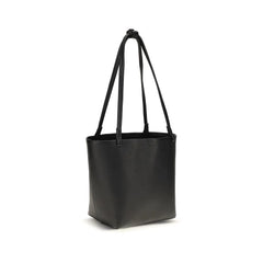 The Row Black Calf Leather Bos Taurus Shoulder Bag