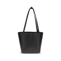 The Row Black Calf Leather Bos Taurus Shoulder Bag