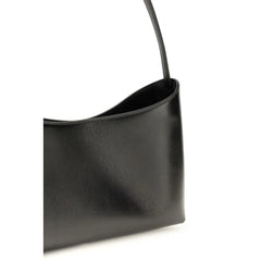 The Row Black Calf Leather Bos Taurus Shoulder Bag