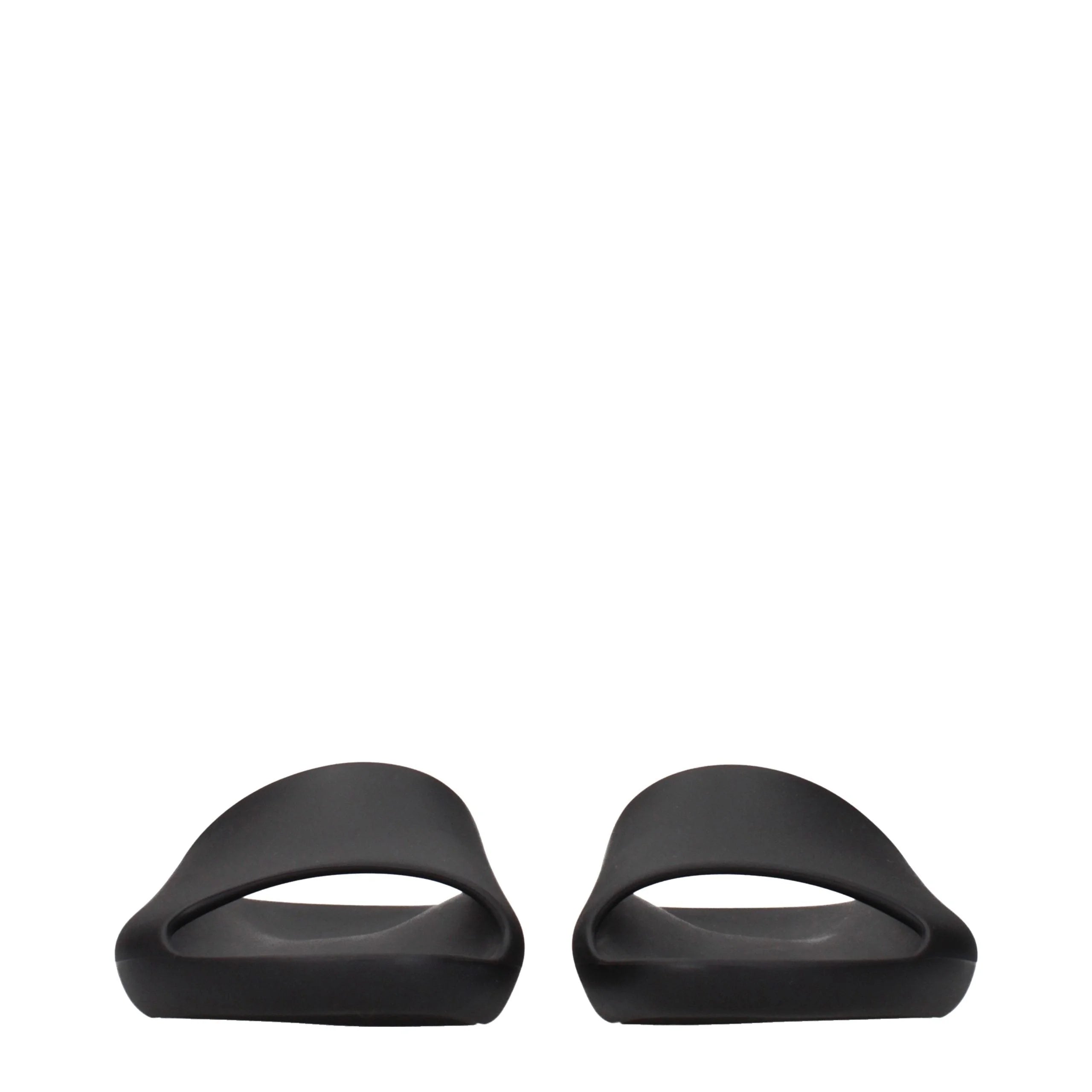 The Row Black Cotton Slippers