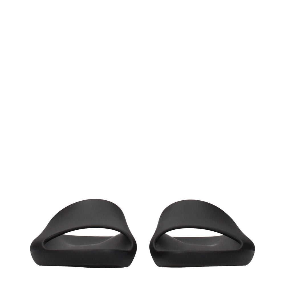 The Row Black Cotton Slippers