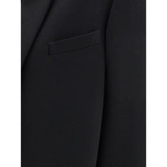 The Row Black Fleece Wool Coat - 4