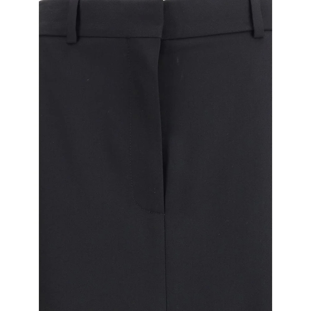 The Row Black Fleece Wool Long Skirt - 6