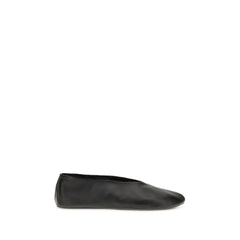 The Row Black Lamb Ovis Aries Aries Ballet Flats