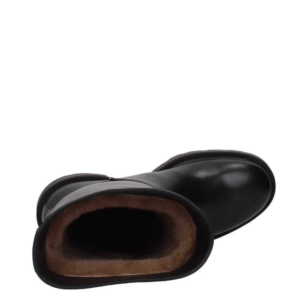 The Row Black Leather Boots - EU36/US6
