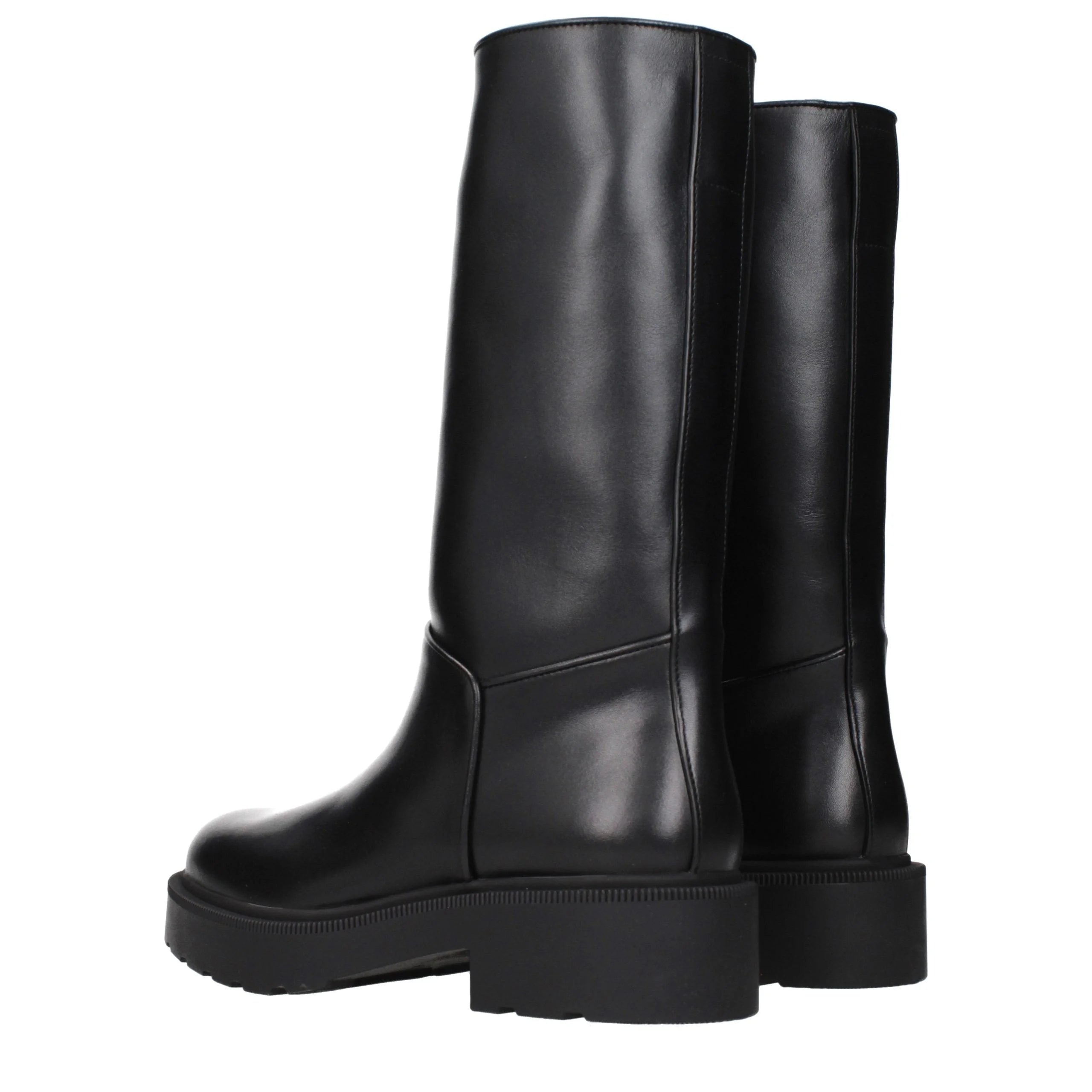 The Row Black Leather Boots - EU36/US6