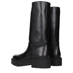The Row Black Leather Boots - EU36/US6