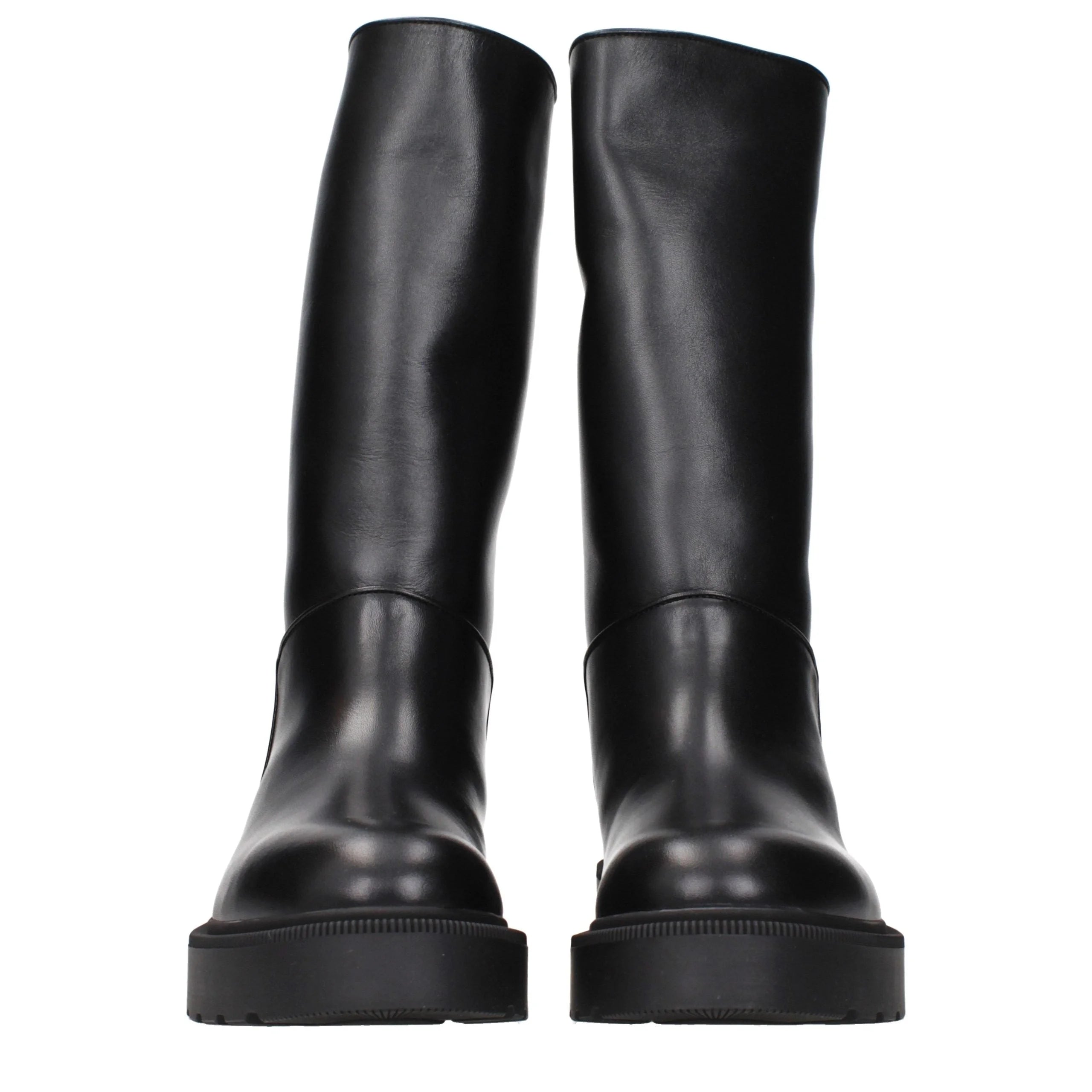 The Row Black Leather Boots - EU36/US6