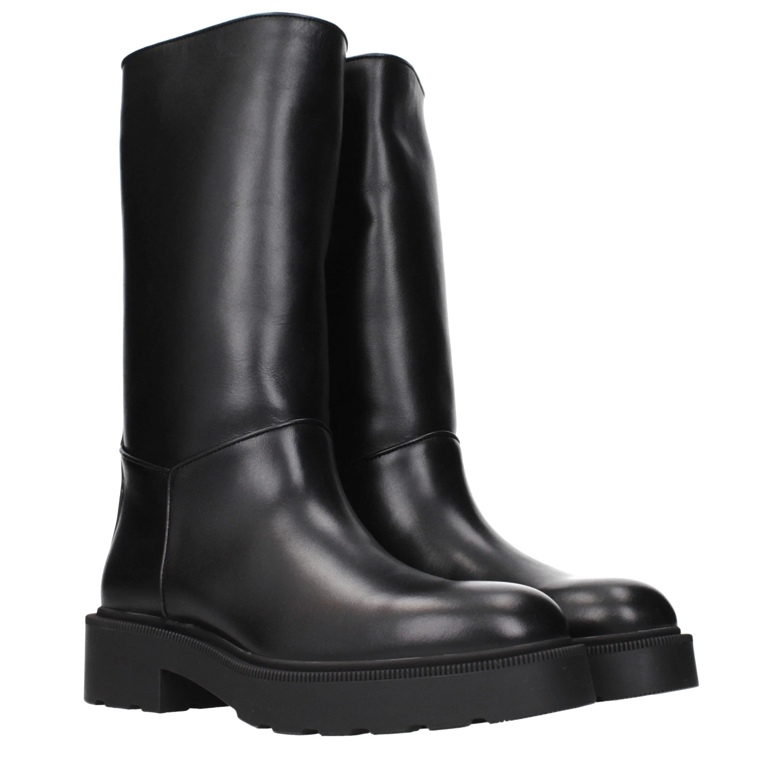 The Row Black Leather Boots - EU36/US6
