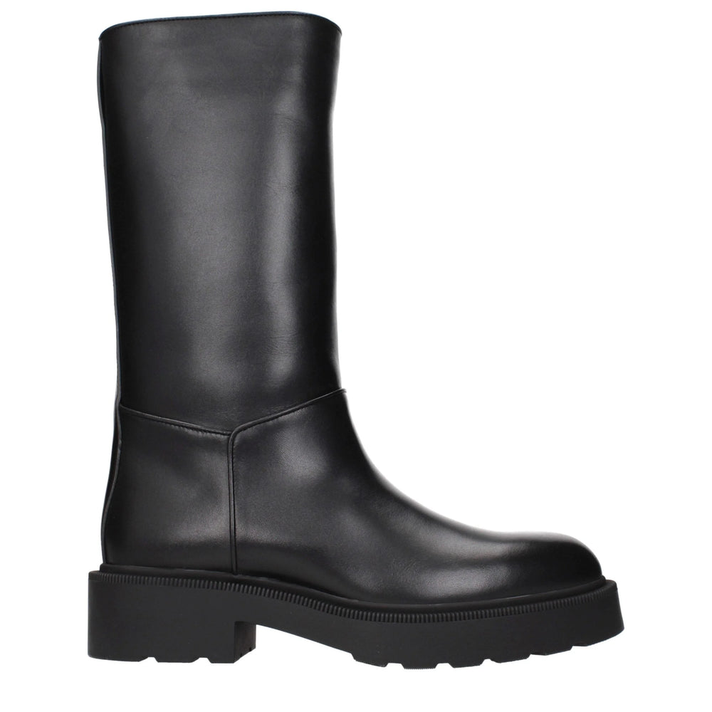 The Row Black Leather Boots - EU36/US6