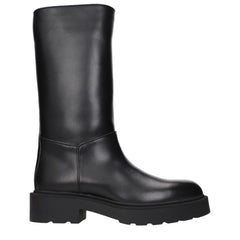 The Row Black Leather Boots - EU36/US6