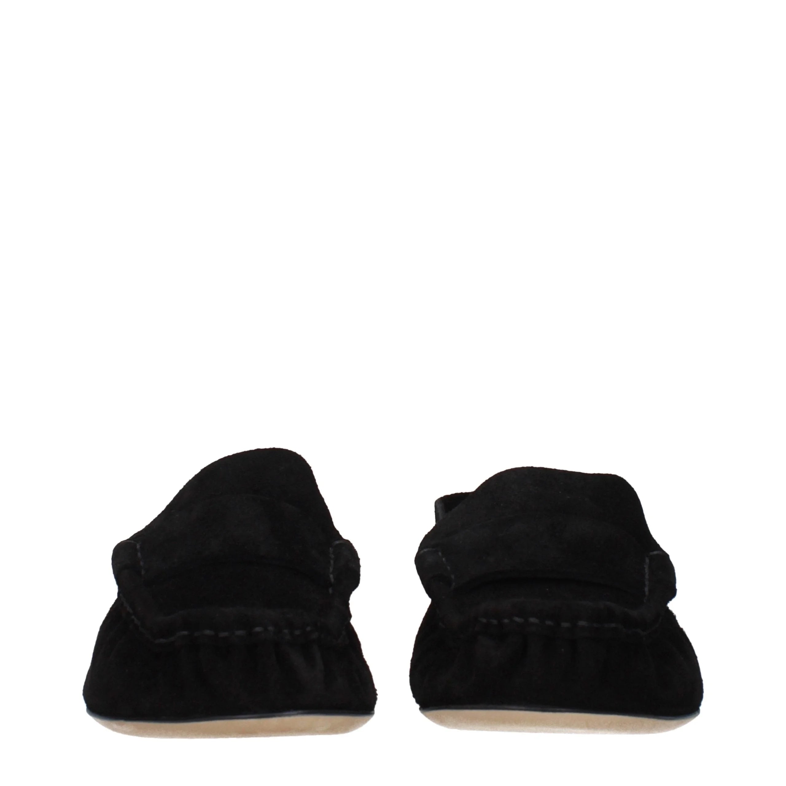 The Row Black Leather Slip-On Loafers - EU36/US6