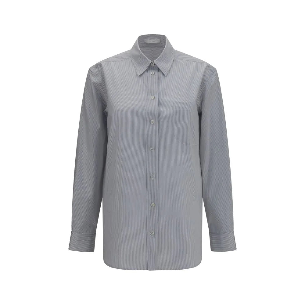 The Row Blue Cotton Dress Shirt - 4