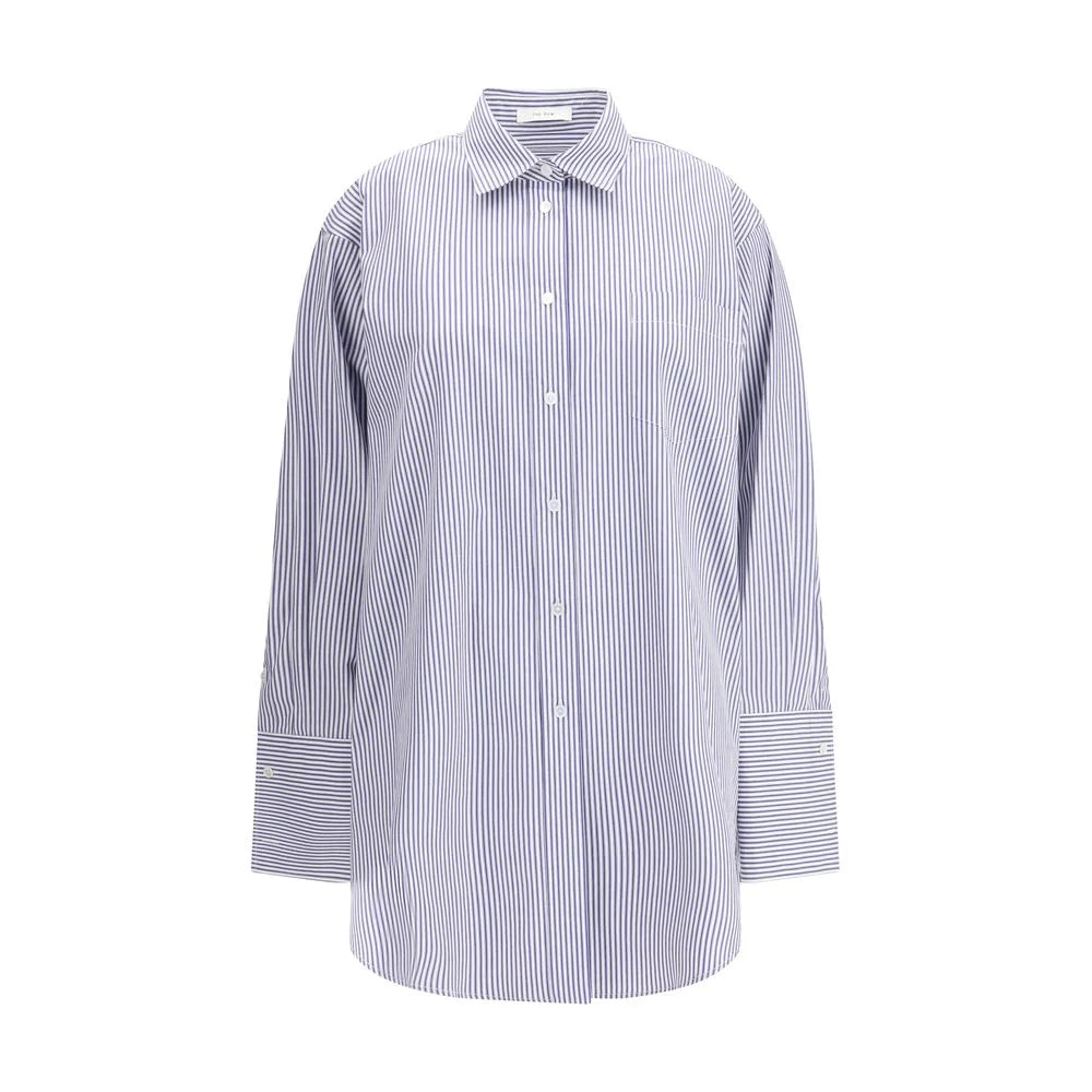 The Row Blue Cotton Dress Shirt - 4