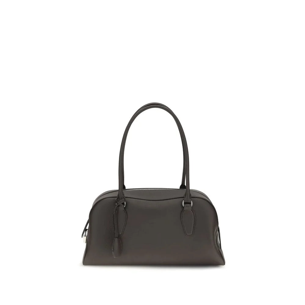 The Row Brown Calf Leather Bos Taurus Shoulder Bag