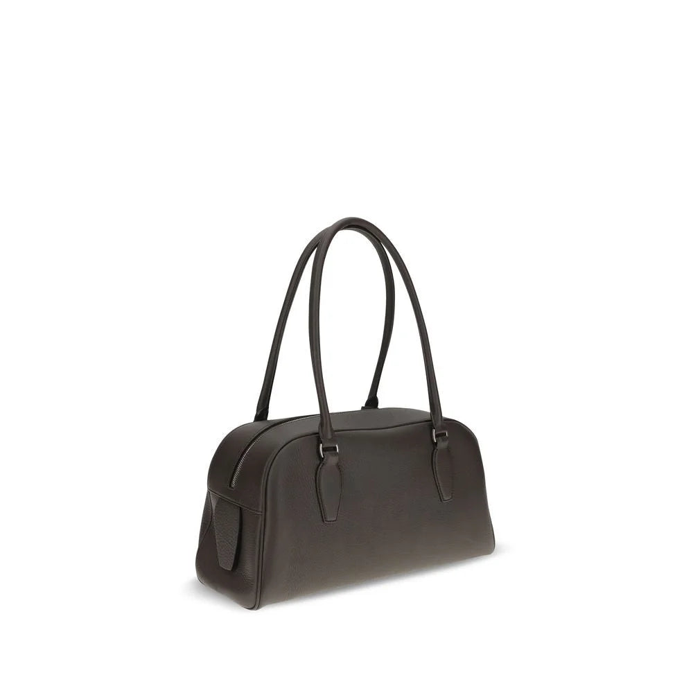 The Row Brown Calf Leather Bos Taurus Shoulder Bag