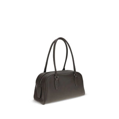 The Row Brown Calf Leather Bos Taurus Shoulder Bag