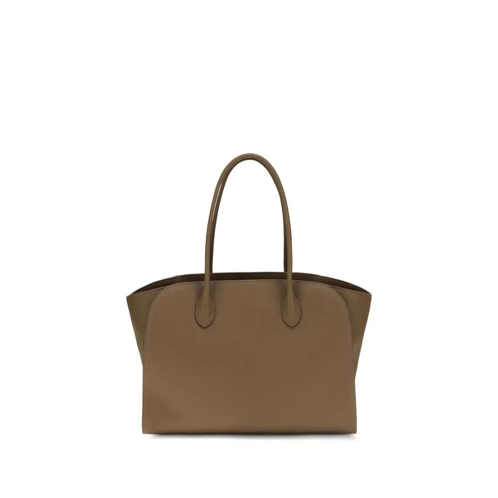 The Row Brown Calf Leather Bos Taurus Shoulder Bag
