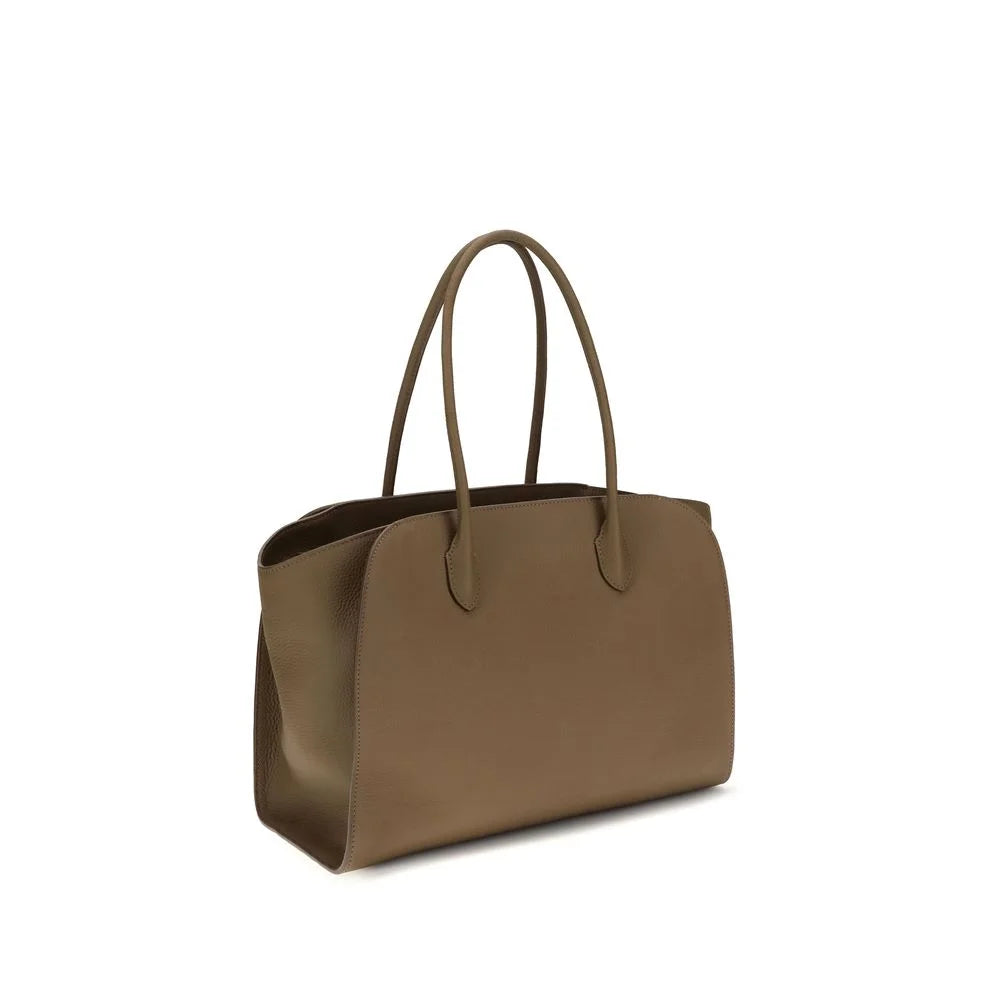 The Row Brown Calf Leather Bos Taurus Shoulder Bag