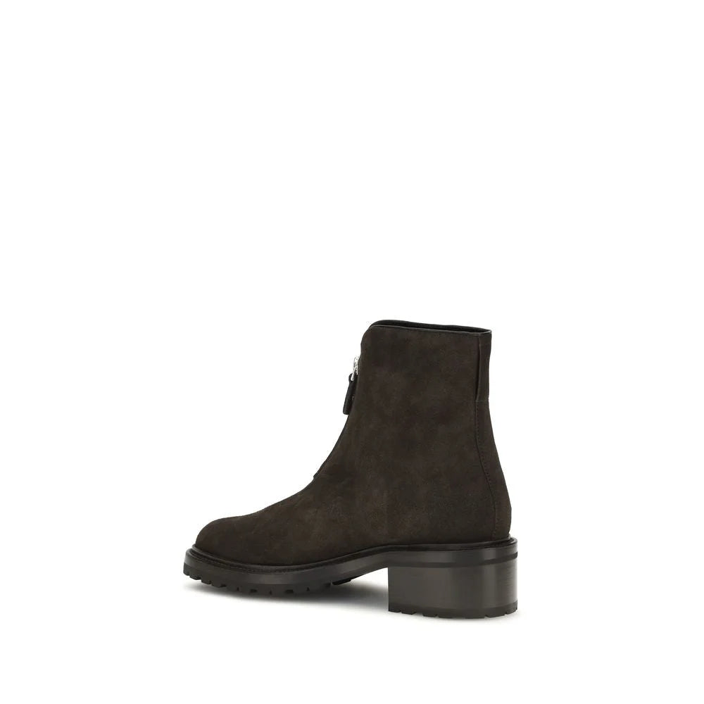 The Row Brown Suede Leather Ankle Boots - EU41/US11