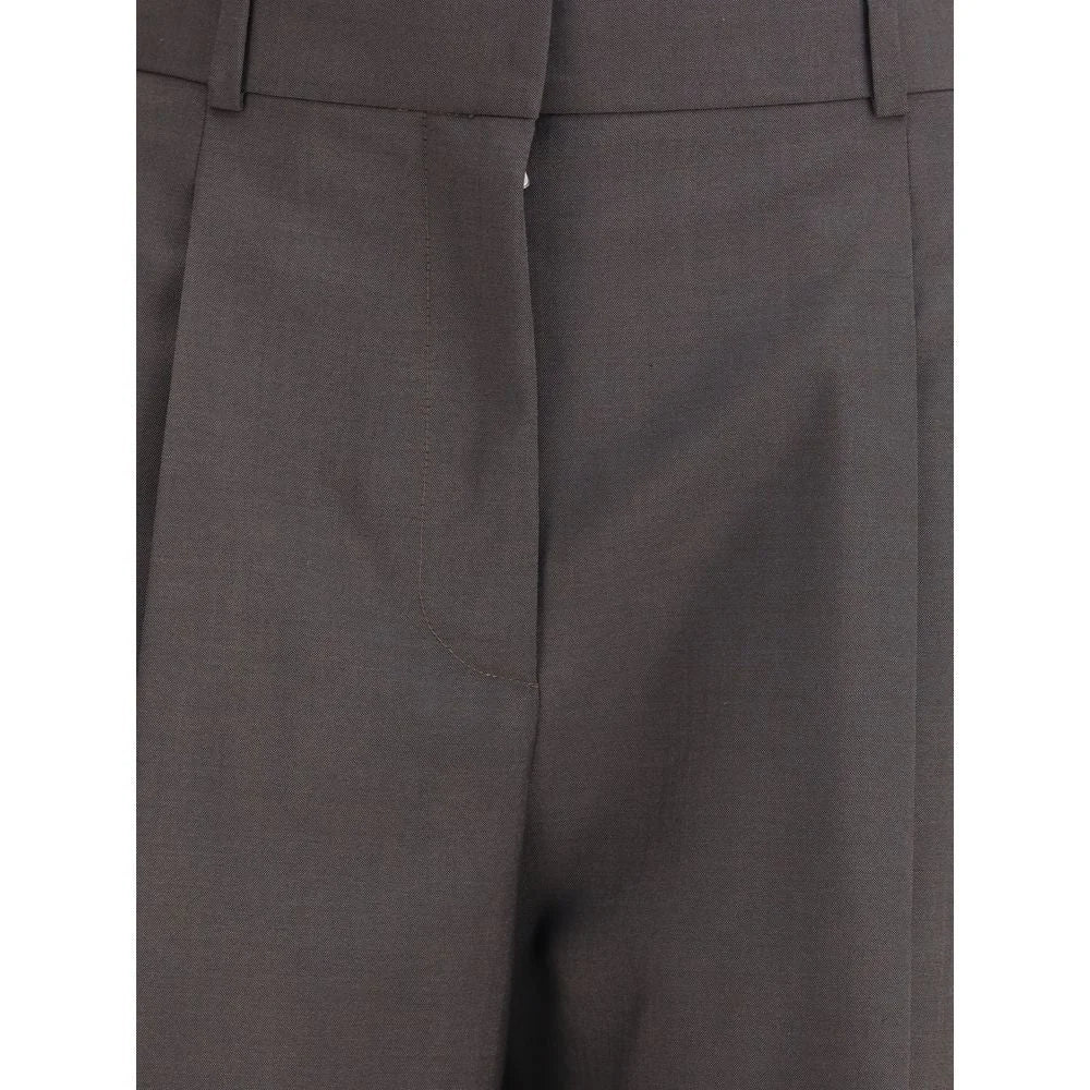 The Row Brown Wool Dress Pants - 6