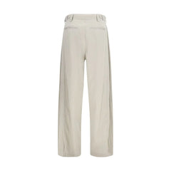 The Row Gray Silk Casual Pants - 6