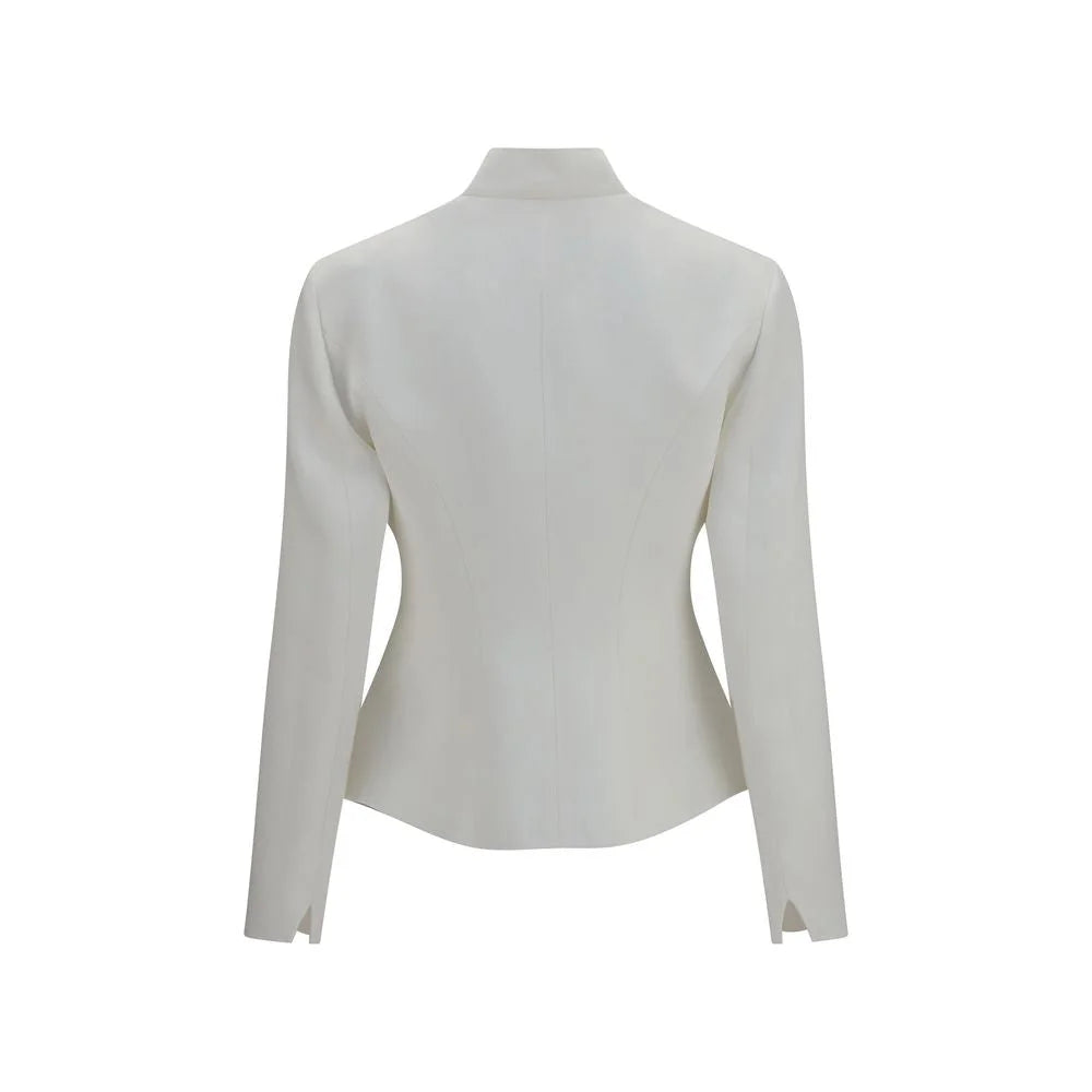 The Row White Linen Jacket - 8