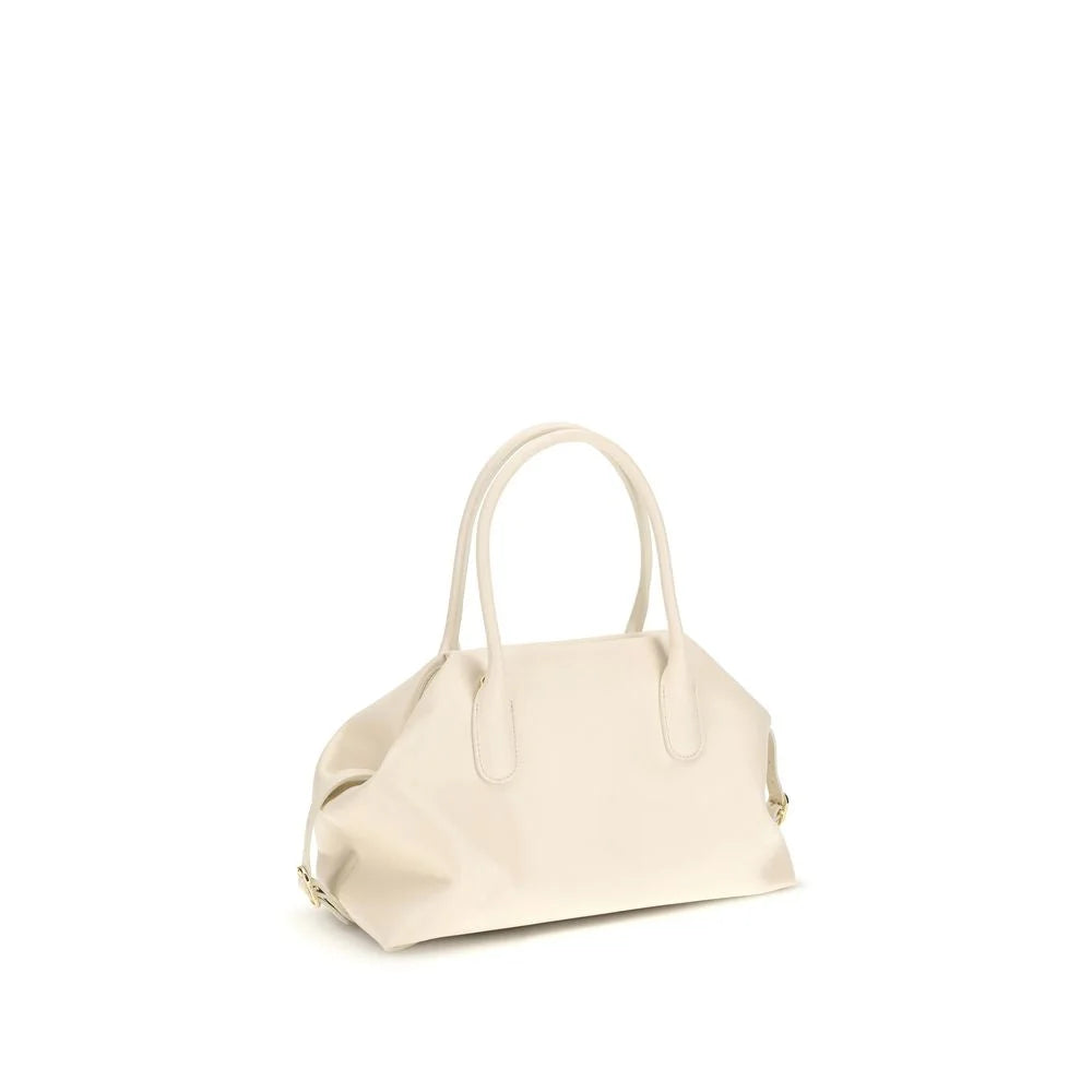 THEMOIRè Cream Other Fibres Shoulder Bag