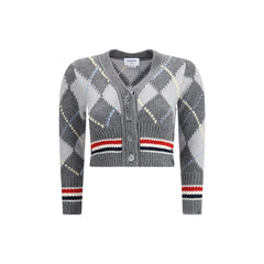 Thom Browne Argyle V-Neck Cardigan - IT42 | L - Cardigans