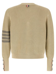Thom Browne Beige Cotton Cardigan