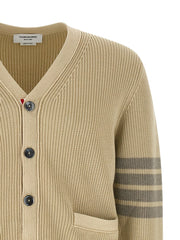 Thom Browne Beige Cotton Cardigan
